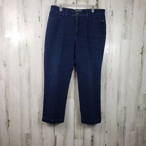 Lee classic fit straight leg dark was jeans women's plus size 16 short